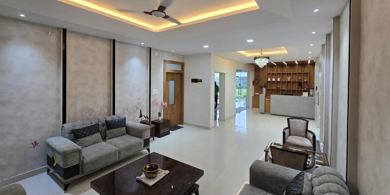 Guest using digital check-in and connectivity features at a modern hotel in Odisha