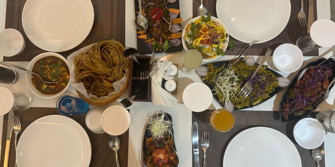 Local Odia cuisine served at the Binayak Palace Premium restaurant in Kendrapara