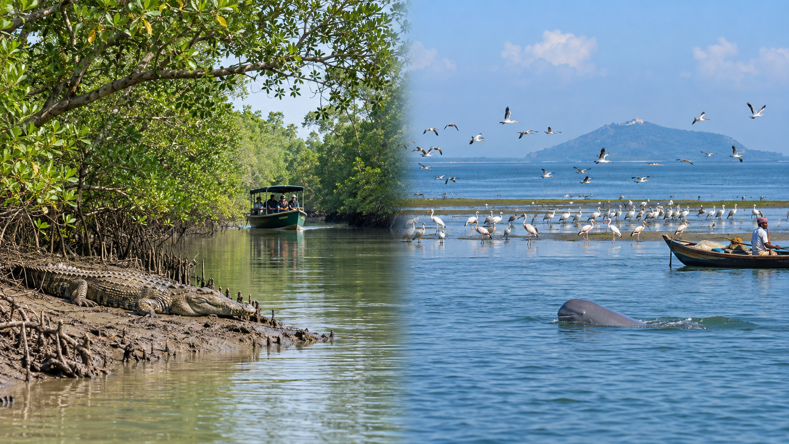 Bhitarkanika National Park vs Chilika Lake wildlife comparison
